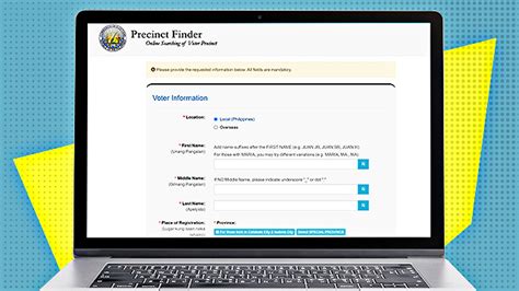 precinct finder version 1.0 10.1|Comelec online precinct finder now available to the public.